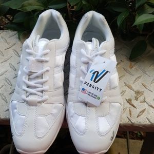 Varsity Womens White Sneakers Size 9.5